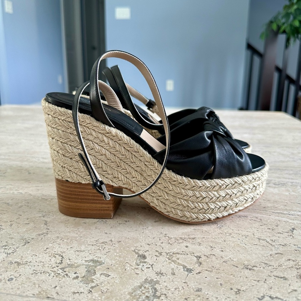 Michael Kors Collection Silvana Leather Platform Sandals